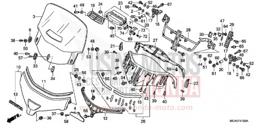 PARE-BRISE (GL18009/A) GL1800A de 2010